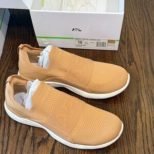 APL Men’s Slip-On Sneakers in Tan with White Soles
